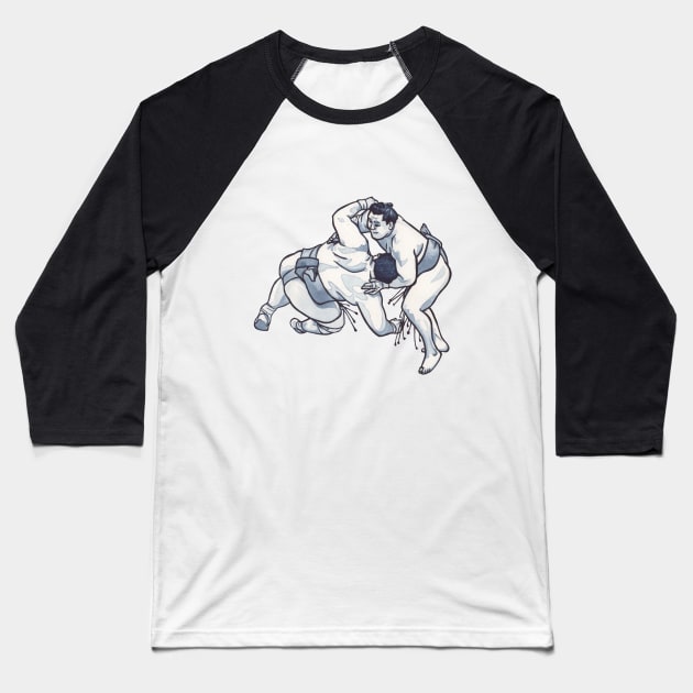 Sumo Twist Baseball T-Shirt by SaltDream